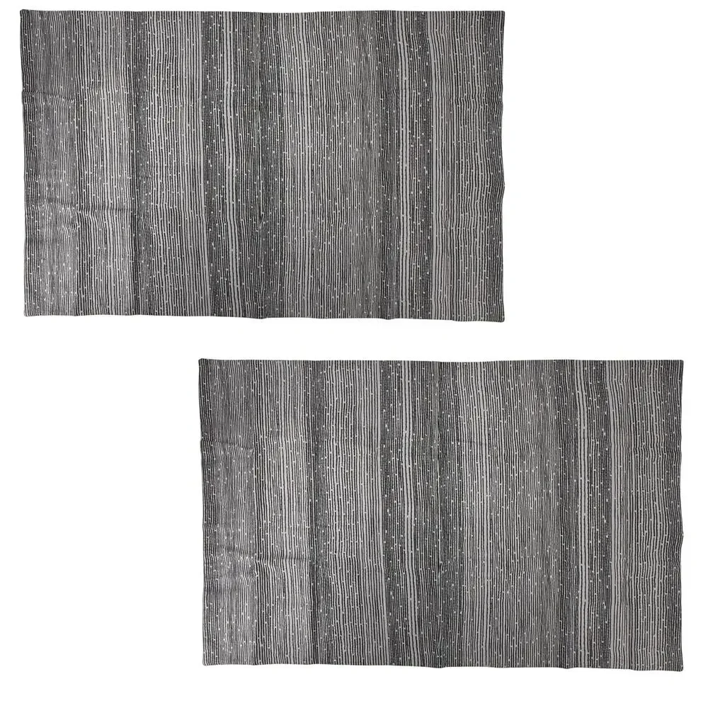 Restoration Hardware Italian Piscinas Sateen King Sham Set Washed Black Gray